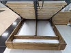 Кровать 140х200 Обл с подъемным механизмом Дикий дуб castle brown 149*85,5*209