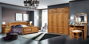 Набор мебели для спальни "КУПАВА-1" ГМ 8420,ДУБ б/м  "P-43" дуб натуральный