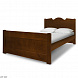 Кровать Дубрава 90х200  массив сосны темная палитра