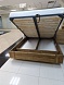 Кровать  160х200 Обл с подъемным механизмом Дикий дуб castle brown 169*85,5*209