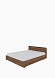 Кровать 180х200 Обл  Дикий дуб castle brown 189*85,5*209
