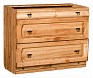 Шкаф-стол с 2-мя ящиками (900 мм) «Викинг GL» №05 сосна с эффектом искусственного старения Массив сосны