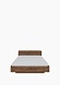 Кровать 180х200 Обл  Дикий дуб castle brown 189*85,5*209