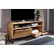 Тумба под ТВ Манхэттен 3  Массив дуба/Металл масло бейц 120х56,9х40