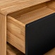 Тумба ТВ2 B&W 3.0.4R черн.  Массив дуба/эмаль масло бейц  160,1х63,8х40
