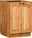 Шкаф-стол (800 мм)  «Викинг GL» (под мойку) с 2 дверями №28 сосна с эффектом искусственного старения Массив сосны