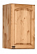 Шкаф настенный (450 мм) «Викинг GL»  с полкой №08 сосна с эффектом искусственного старения Массив сосны
