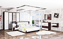Набор мебели для спальни Барселона 2 МДФ/ЛДСП Белый глянец/Дуб Ниагара