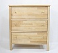 Комод Нордик (Nordic) модель 34Т Массив березы Без покрытия