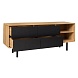Тумба ТВ2 B&W 3.0.4R черн.  Массив дуба/эмаль масло бейц  160,1х63,8х40
